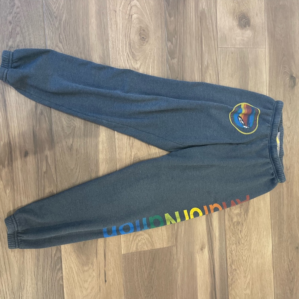 Aviator Nation Great Joggers with Rainbow Logo